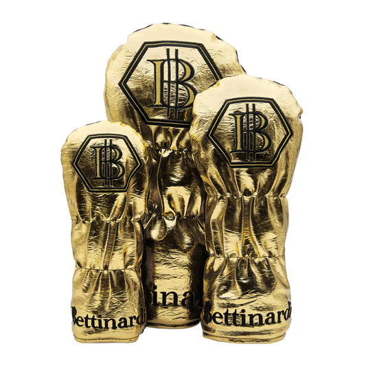 Bettinardi - 2025 Limited Release Black and Gold Multi Gangster Cat Wood Headcover Set