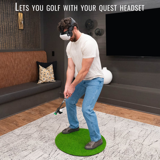 DriVR Elite Mini - Adjustable VR Weighted Golf Club Handle Accessory - Compatible with Quest 2, 3/3s, and Pro - For GOLF+