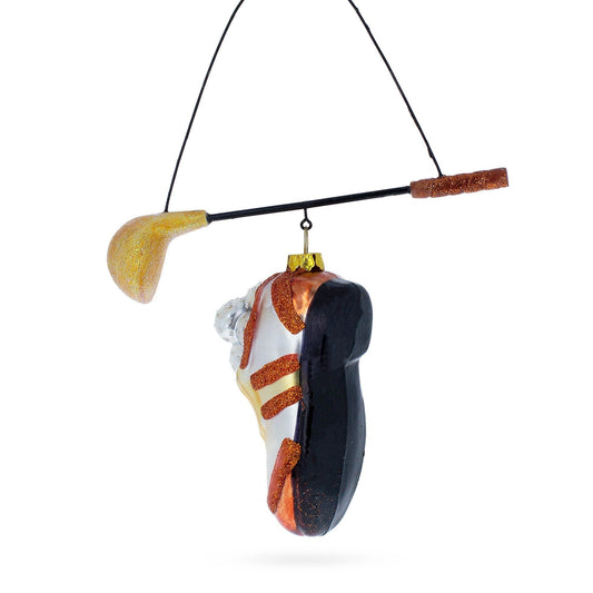 Golf Essentials Glass Christmas Ornament