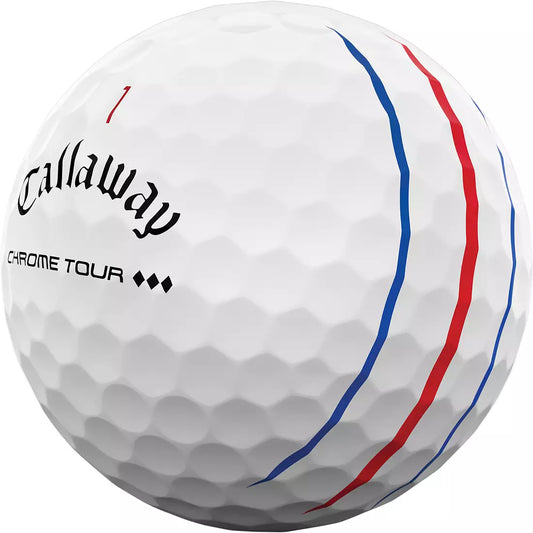 Callaway Chrome Tour Triple Diamond Triple Track White 2025 Golf Balls