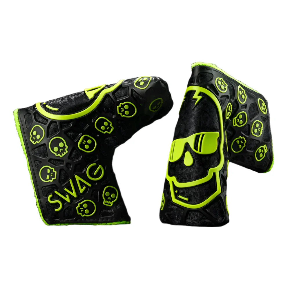 Swag Golf - Eclipse Ecto Flare Skull TPU Blade Putter Headcover *opened, no bag*