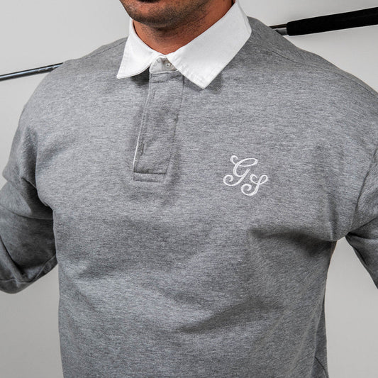 Golf Stuff - Grey Long Sleeve Polo
