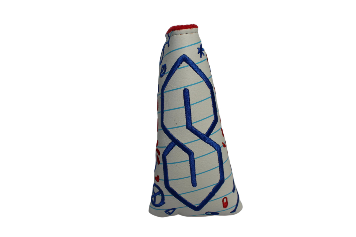 Swag Golf - S Cover Notebook Paper *opened, no bag* Blade Putter Headcover