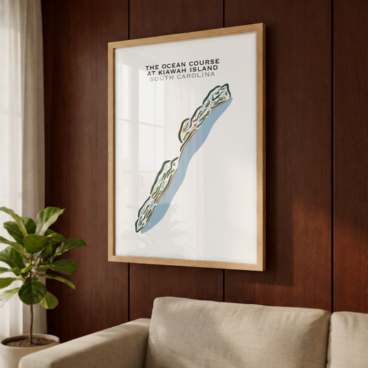 The Ocean Course at Kiawah Island, South Carolina - Printed Golf Courses