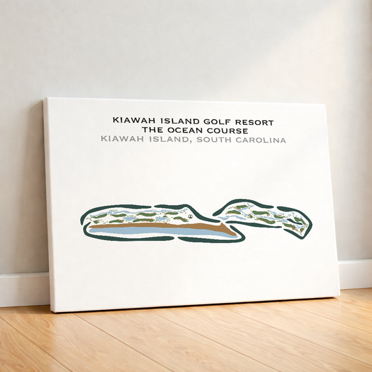The Ocean Course at Kiawah Island, South Carolina - Printed Golf Courses