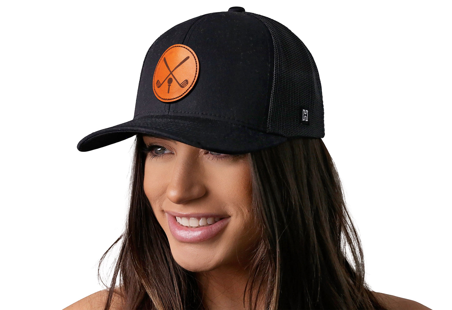 Golf Trucker Hat Leather | Black Club X Snapback