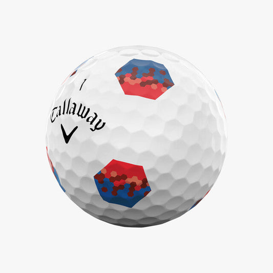 Callaway Chrome Soft TruTrack Blue & Red 2024 Golf Balls