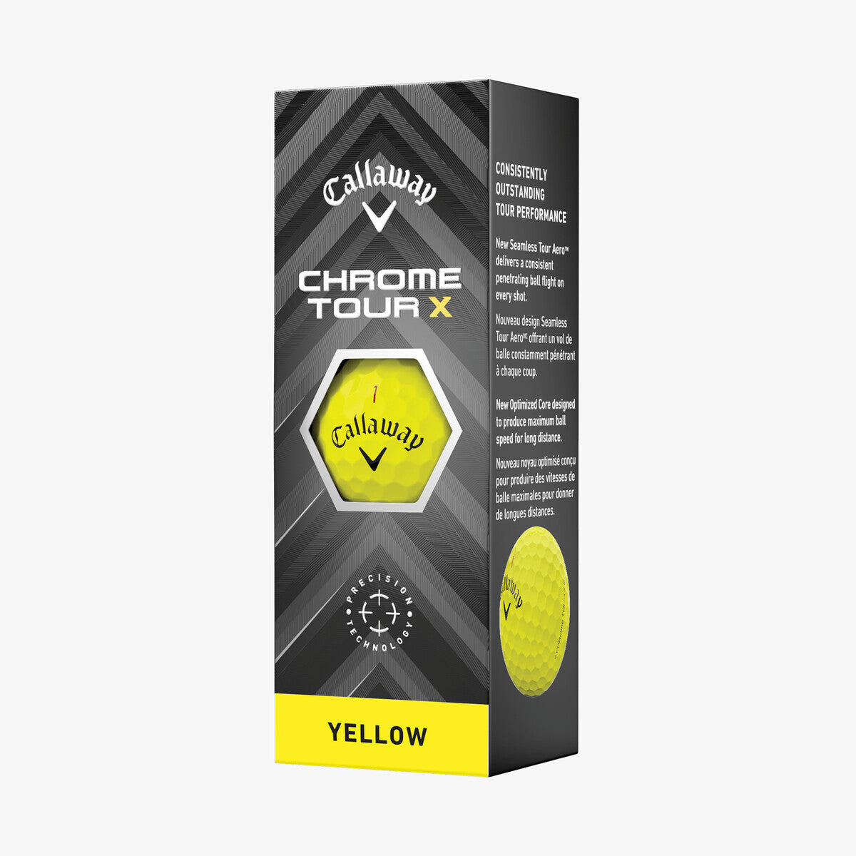 Callaway Chrome Tour X 2024 Yellow Golf Balls