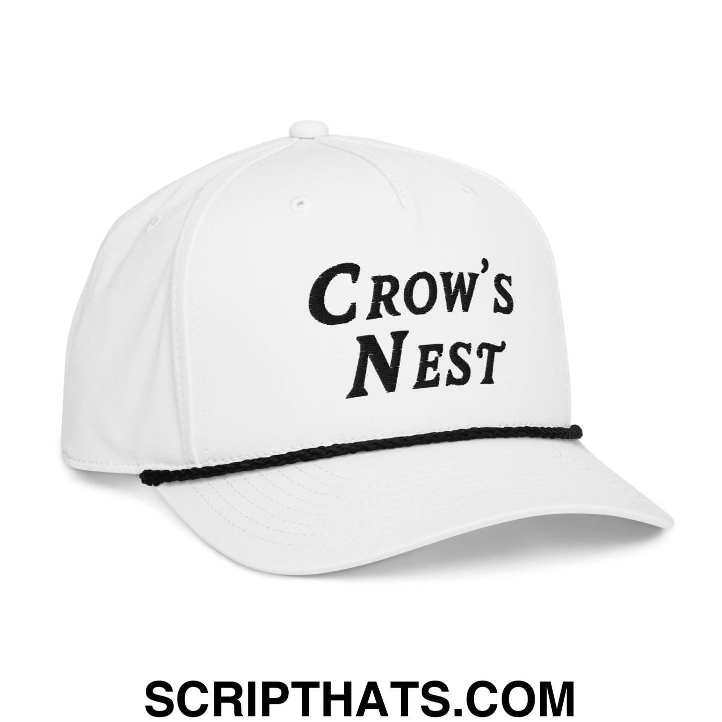 Crow's Nest Embroidered Golf Rope Hat