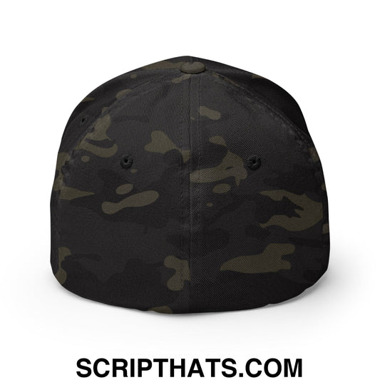 Hit The Damn Ball Embroidered Stretch Fit Golf Hat