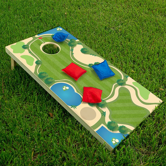 Golf Course - Cornhole Board Wrap - Set of 2