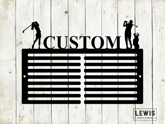 Golf Scorecard Display With Players Custom Name
