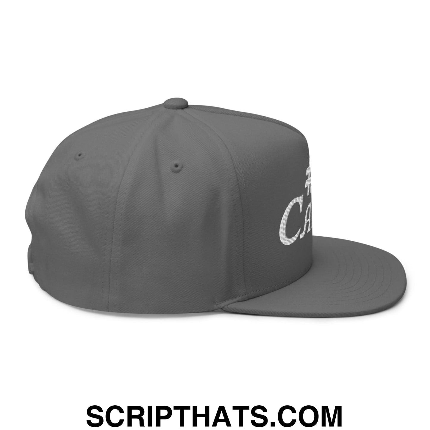 Number 1 Caddie Flat Brim Bill 5 Panel Golf Snapback Hat
