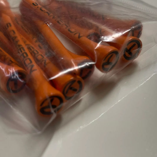 Club Cameron 2017 "Circle T" Pack of 12 Orange Golf Tees