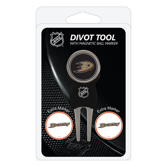 Anaheim Ducks Divot Tool + 3 Ball Markers