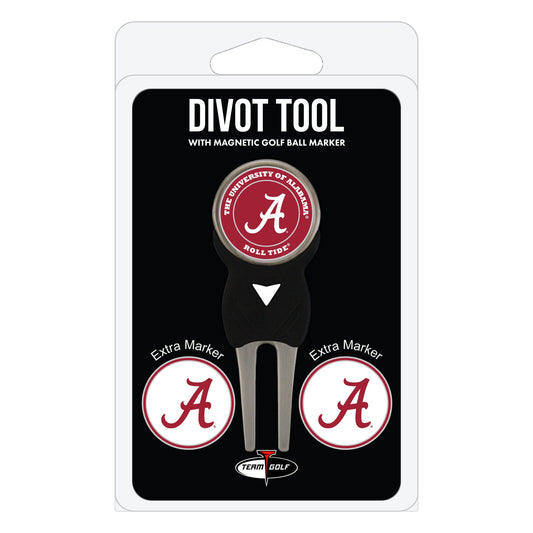 Alabama Crimson Tide Divot Tool + 3 Ball Markers