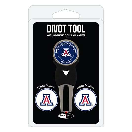 Arizona Wildcats Divot Tool + 3 Ball Markers