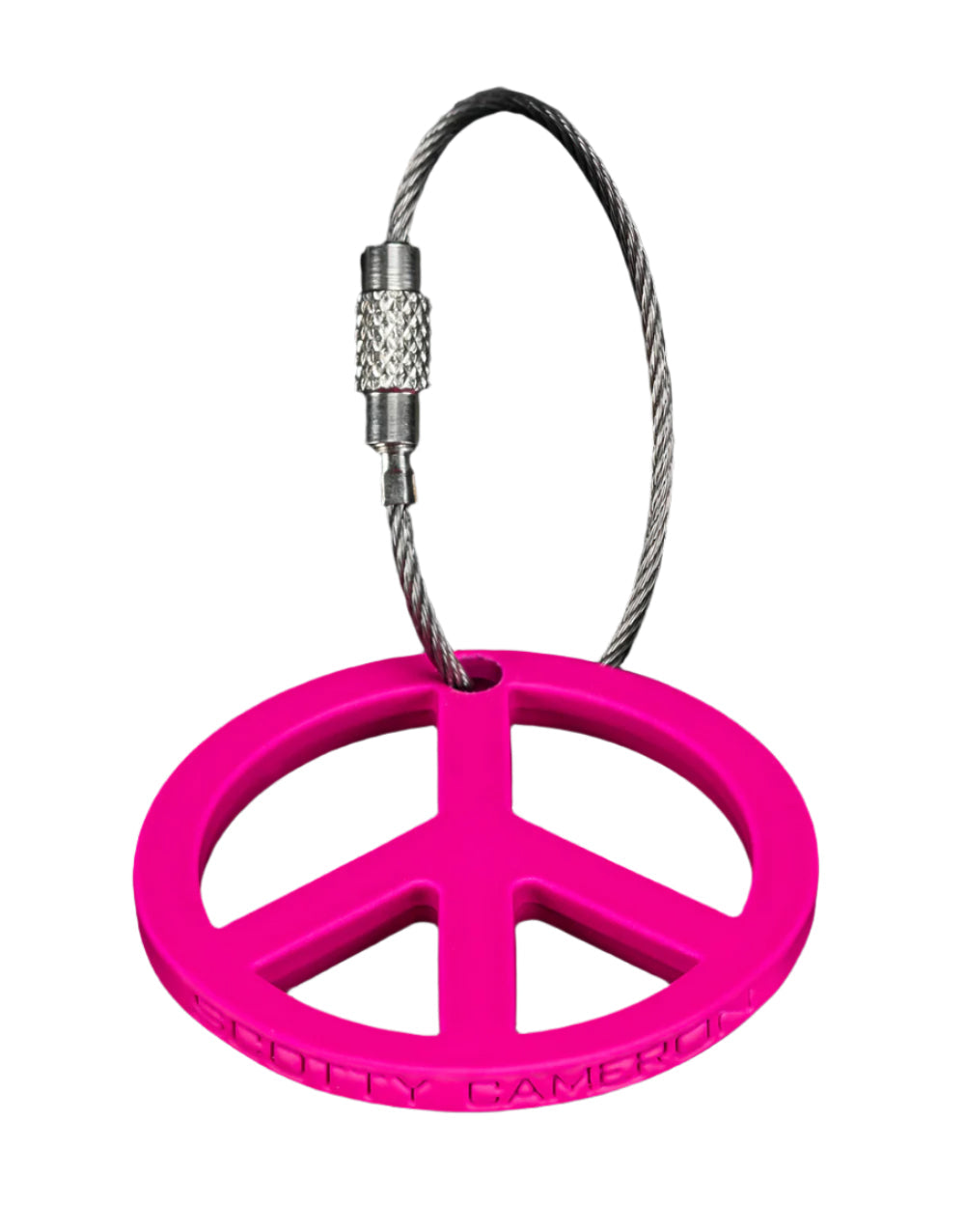 Scotty Cameron Pink Peace Sign Key (Fob) Chain