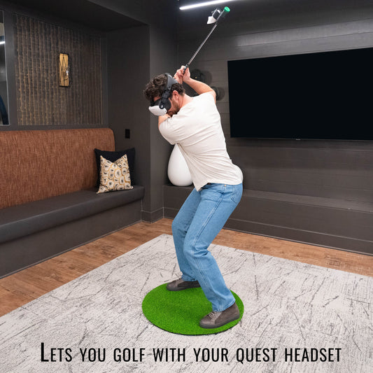 DriVR Elite Chrome - Stepped Steel Weighted Golf Club  - Compatible with Quest 2, 3/3s, and Pro