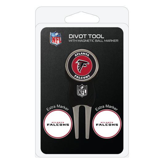 Atlanta Falcons Divot Tool + 3 Ball Markers