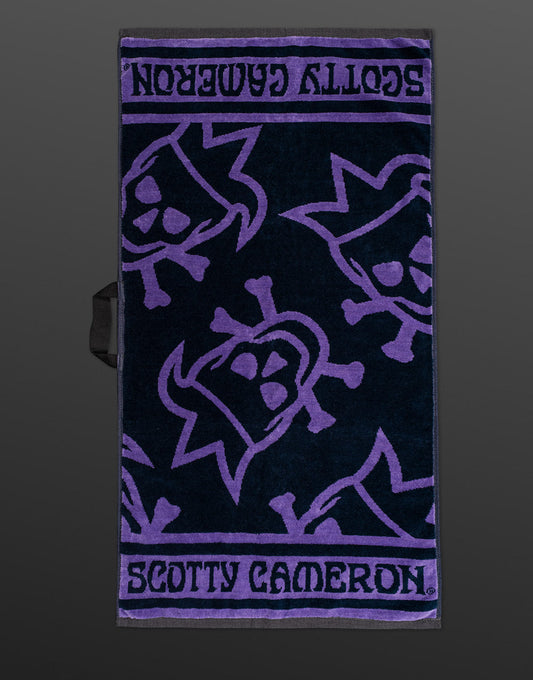 Scotty Cameron - Tour Jester Golf Towel Black/Purple