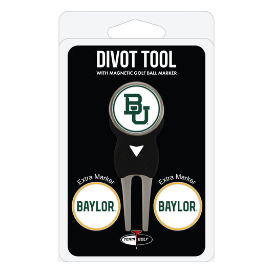 Baylor Bears Divot Tool + 3 Ball Markers