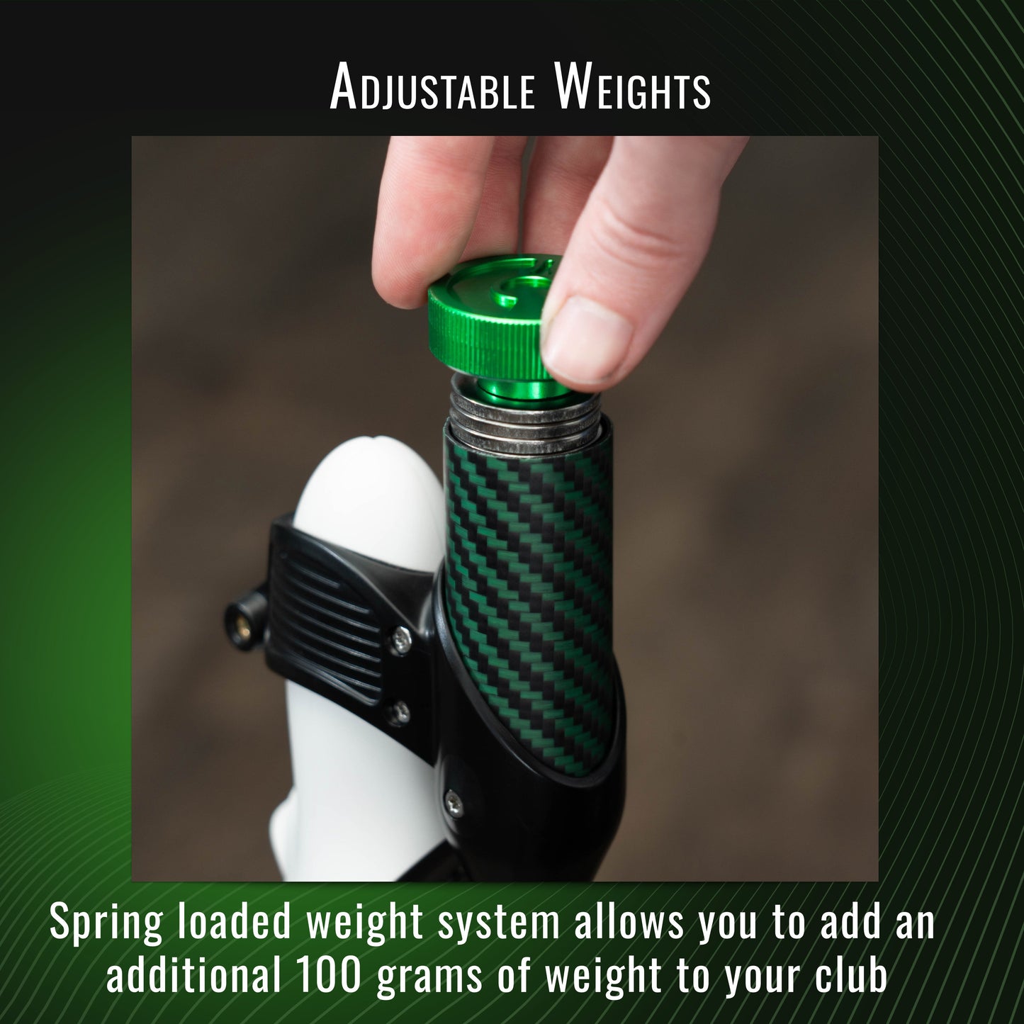 DriVR Elite Mini -  Adjustable VR Weighted Golf Club Handle Accessory - Compatible with Quest 2, 3/3s, and Pro - For GOLF+