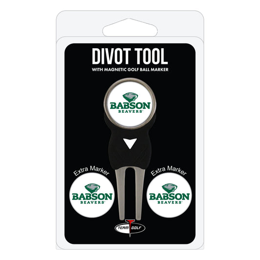 Babson Beavers Divot Tool + 3 Ball Markers