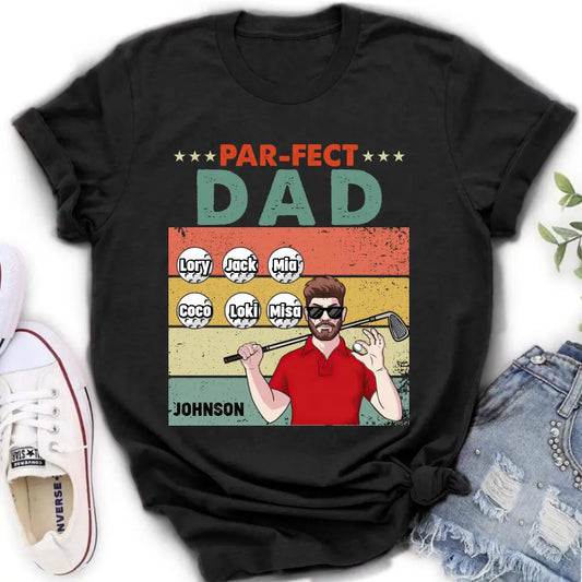 Personalized Golf Grandpa/Dad Shirt/Hoodie - Gift Idea For Grandpa/Father's Day - Par-fect Dad