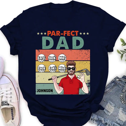 Personalized Golf Grandpa/Dad Shirt/Hoodie - Gift Idea For Grandpa/Father's Day - Par-fect Dad