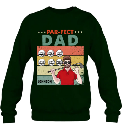 Personalized Golf Grandpa/Dad Shirt/Hoodie - Gift Idea For Grandpa/Father's Day - Par-fect Dad
