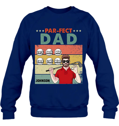 Personalized Golf Grandpa/Dad Shirt/Hoodie - Gift Idea For Grandpa/Father's Day - Par-fect Dad