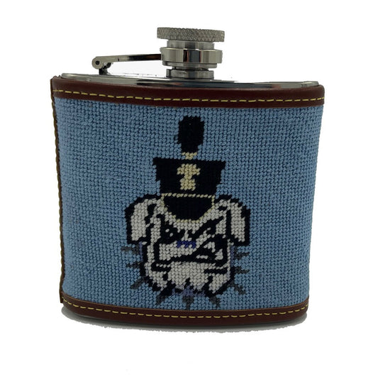 Citadel Spike Hand-stitched Needlepoint Flask