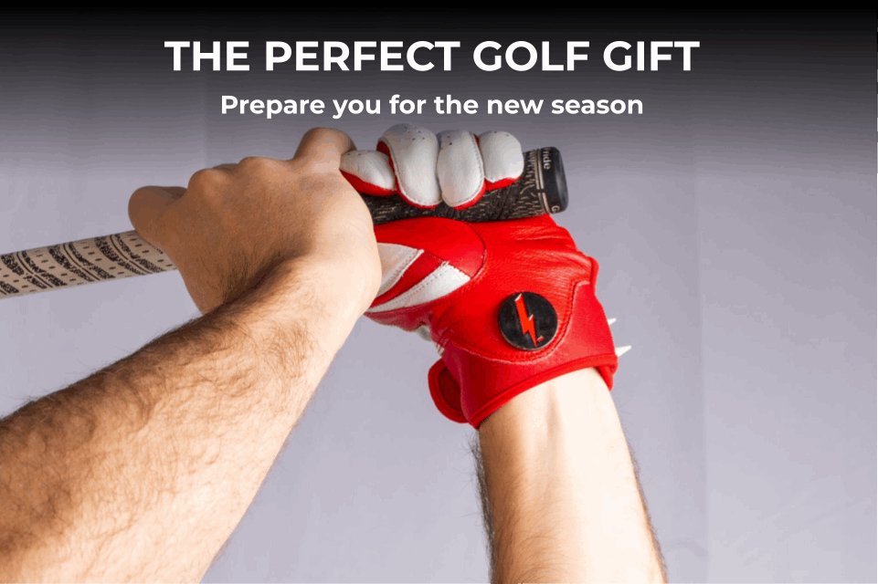 THE BYRD GOLF GLOVE ∞ Black/Red