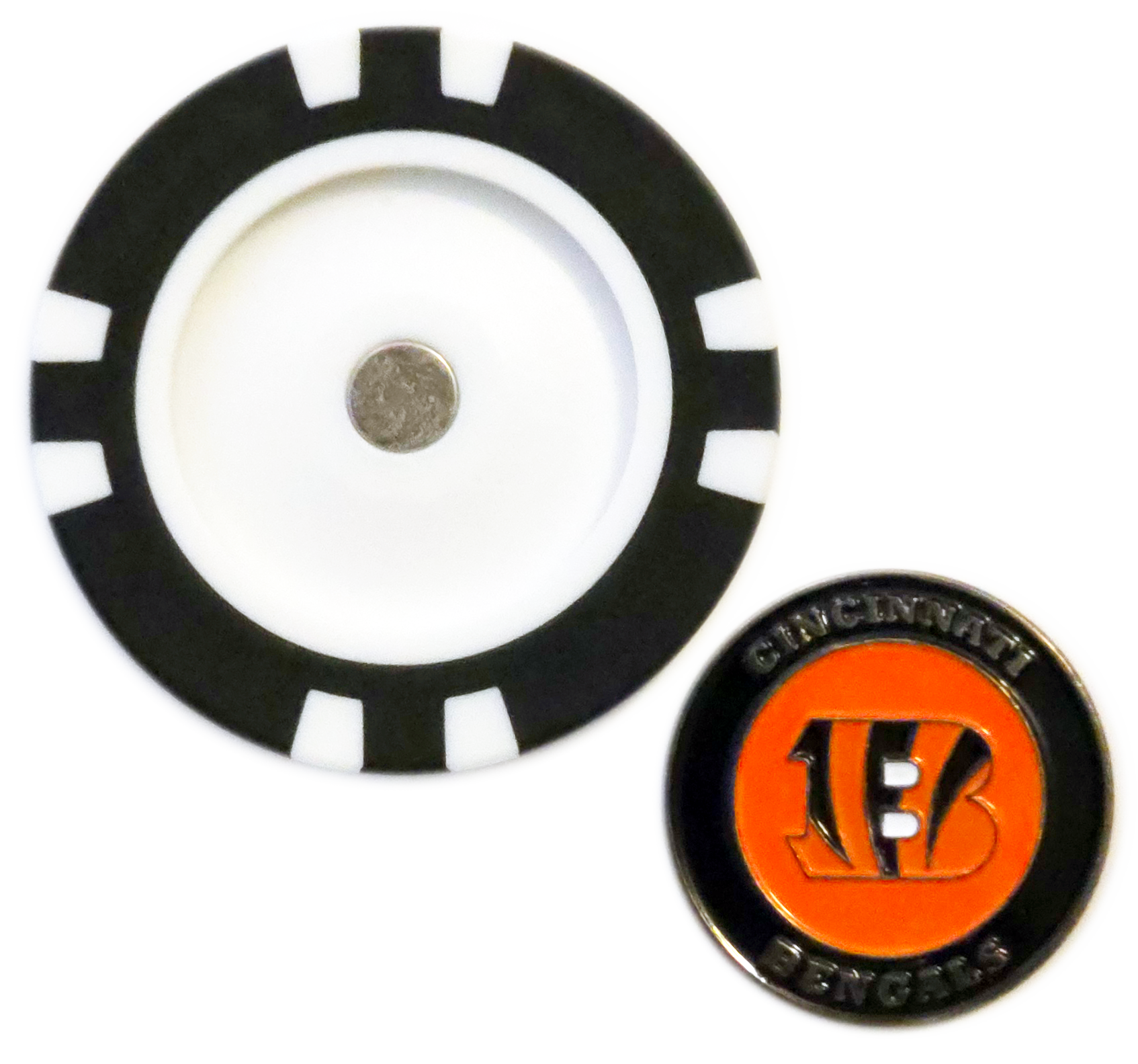 Birdies & Beer Cincinnati Bengals Poker Chip Ball Marker - Thumbnail 2