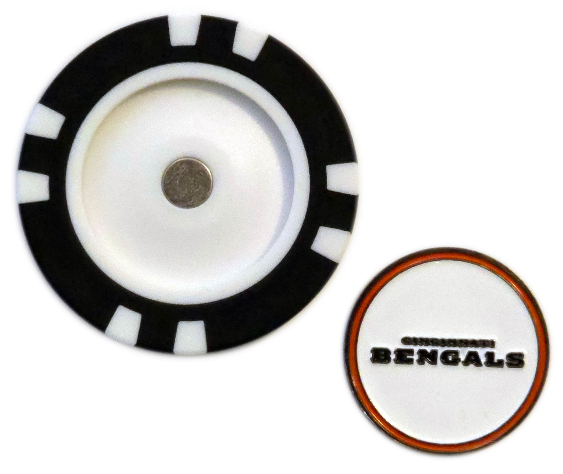 Birdies & Beer Cincinnati Bengals Poker Chip Ball Marker - Thumbnail 5