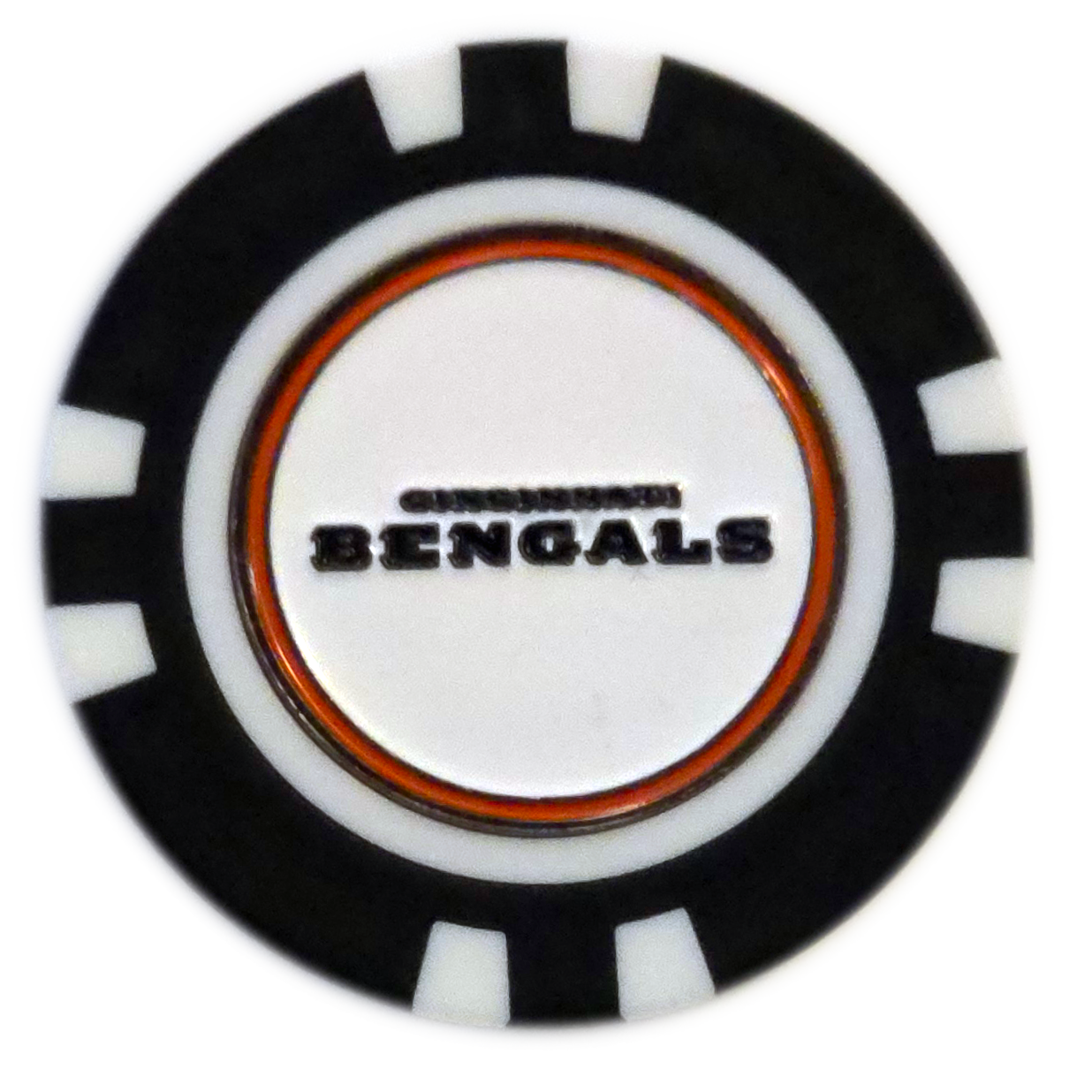 Birdies & Beer Cincinnati Bengals Poker Chip Ball Marker - Thumbnail 3