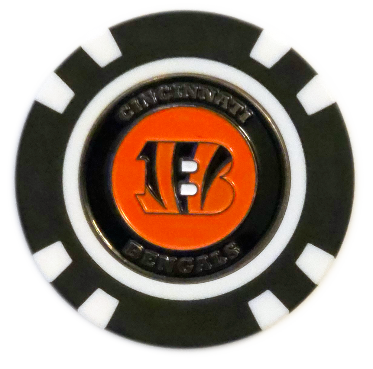 Birdies & Beer Cincinnati Bengals Poker Chip Ball Marker - Thumbnail 4