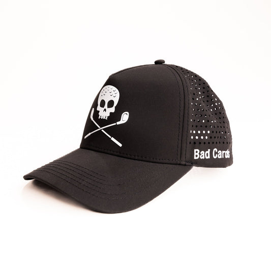 Bad Cards Curved-Brim Hat with Laser-cut Back