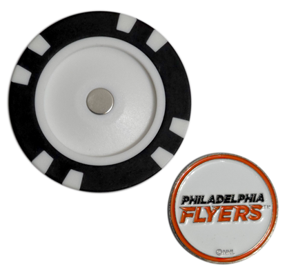 Officially Licensed Philadelphia Flyers Poker Chip Golf Ball Marker
