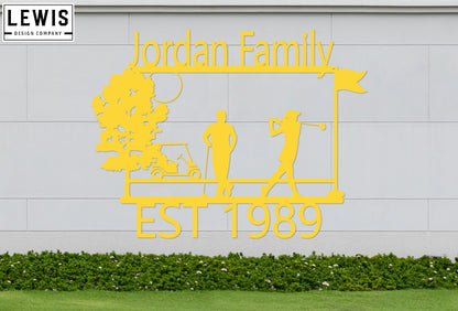 Golf Custom Metal Sign