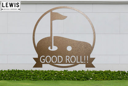 Golf Hole Custom Monogram Steel Sign