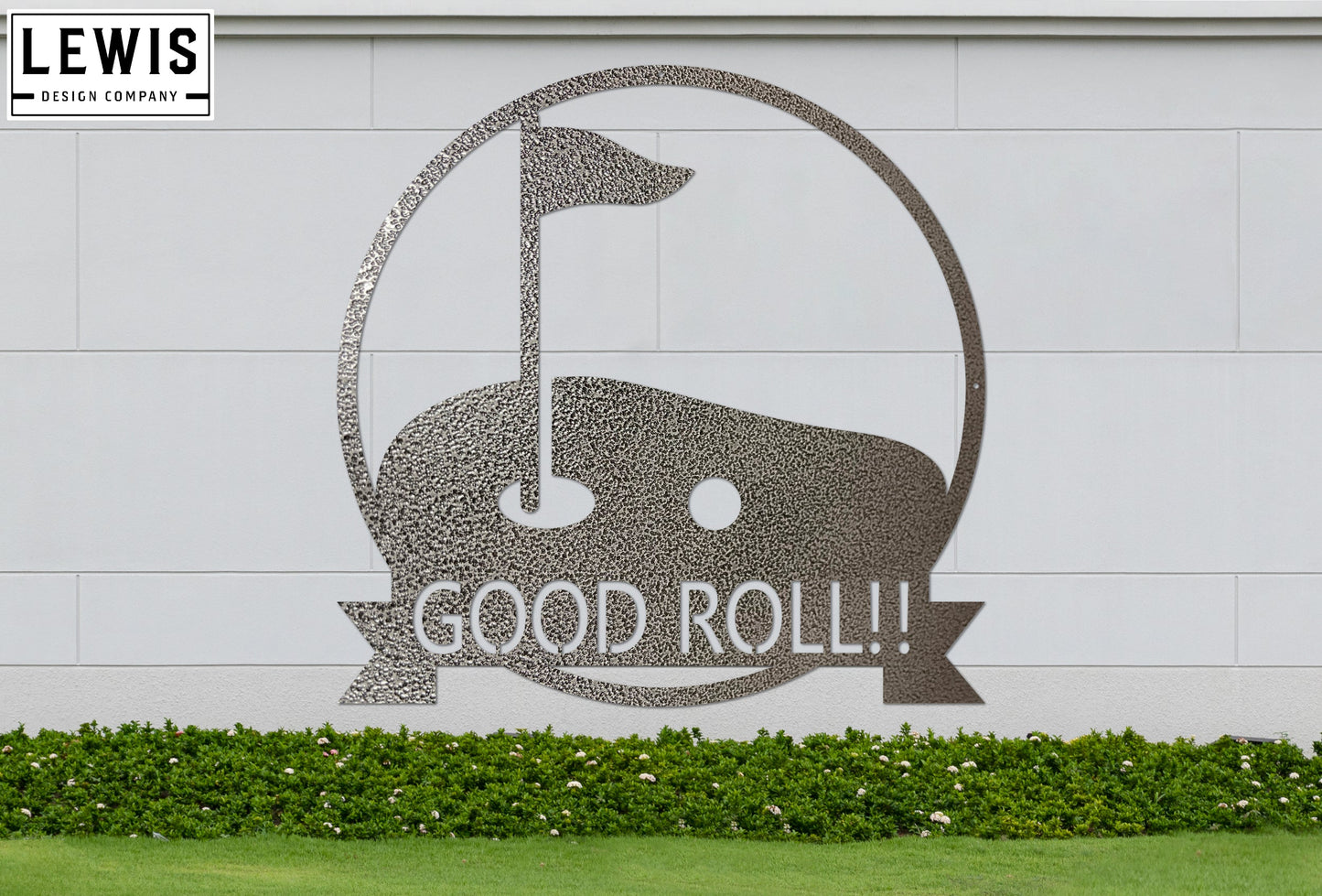 Golf Hole Custom Monogram Steel Sign