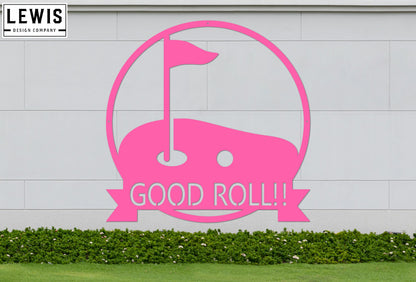 Golf Hole Custom Monogram Steel Sign