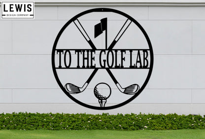 Personalized Golf Monogram Sign