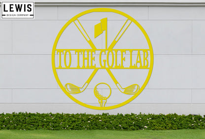 Personalized Golf Monogram Sign