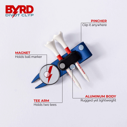 THE BYRD GOLF CADDIE CLYP ⛧ Red