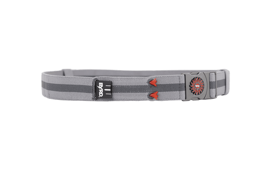 THE BYRD GOLF BELT ✶ Grey Stripe