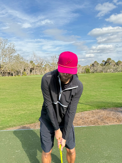 Rabbit Golf Hat | Snapback Cap | Built-in Magnetic Ball Marker Holder + Marker Included | Adjustable | Adult Novelty Toy