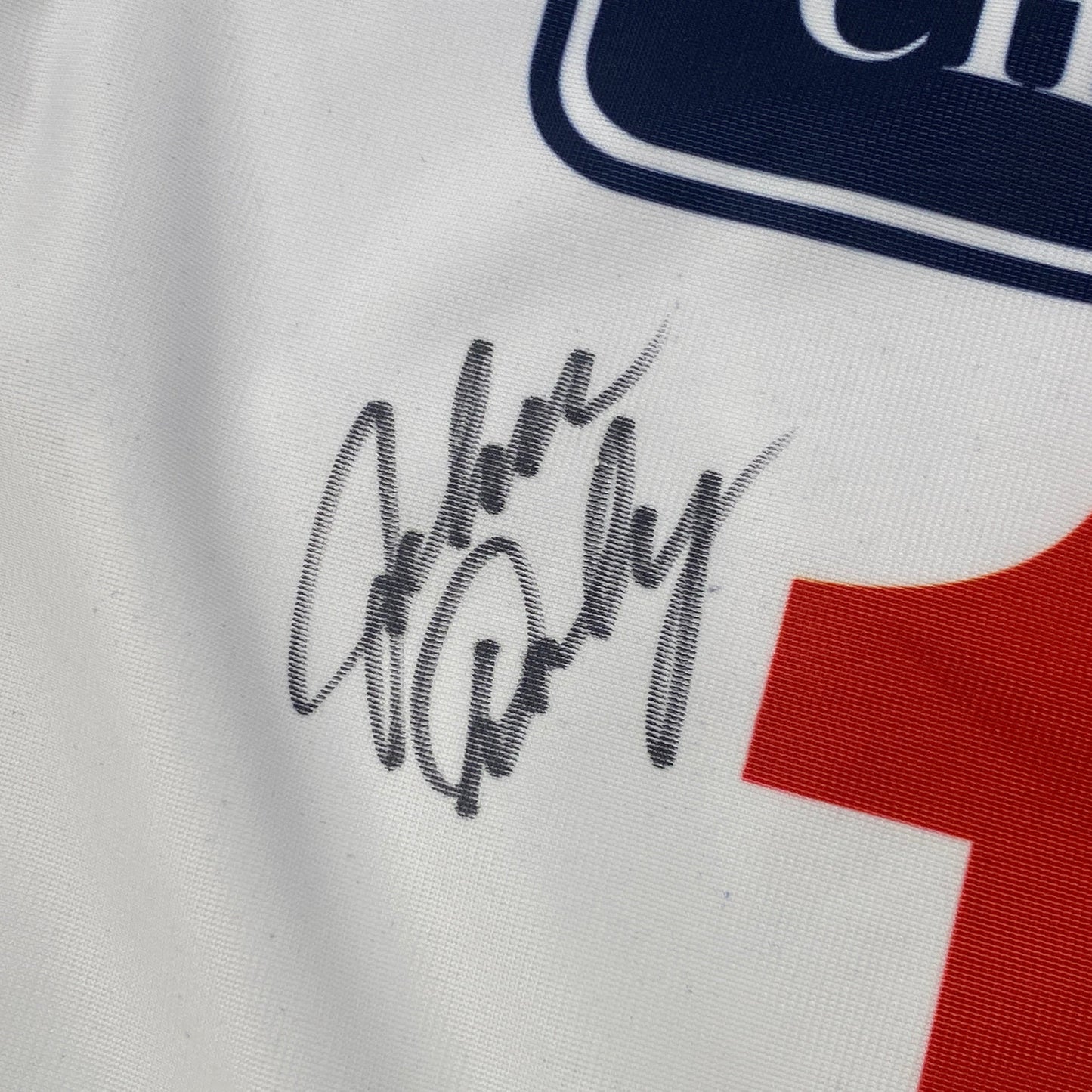 Autographed/Signed John Daly White The Open Championship St. Andrews Golf Flag/Pin JSA COA